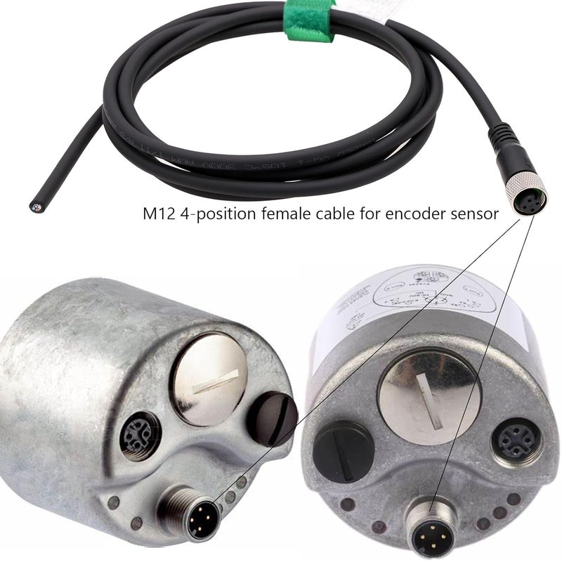 HangTon Sensor Encoder Actuator M12 A Coded 4 pin Female Shield Cable to Open Wire for Industrial Automation, Device Network DeviceNet, CANopen, IO Link, Profibus 1m - Image 4